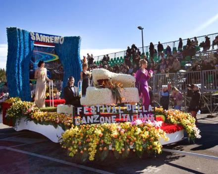 Book promote Sanremo flower in 2011, an event of floral floats March 27, 2011.