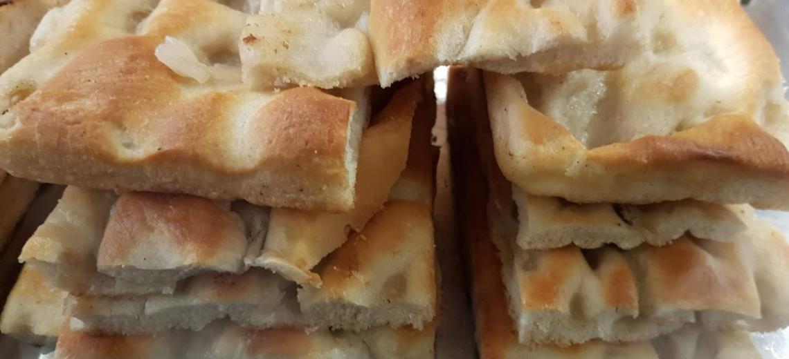 La tipica focaccia ligure